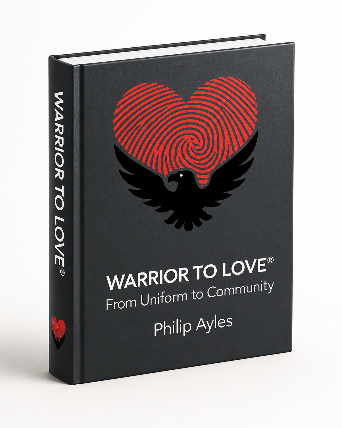 Book cover concept for Warrior to Love: From Uniform to Community